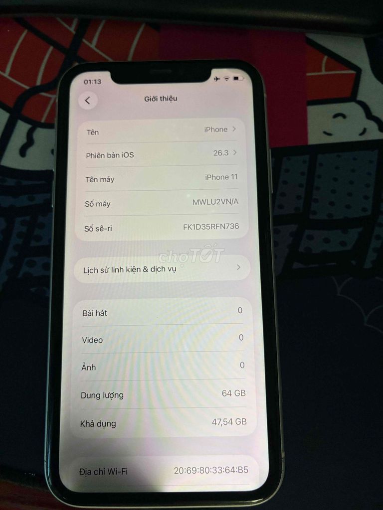 Apple iPhone 11 64GB VNA Lưng vỡ. Mua bán Điện thoại tại Quận Bắc Từ Liêm Hà Nội được đăng bởi thạch anh hình 1
