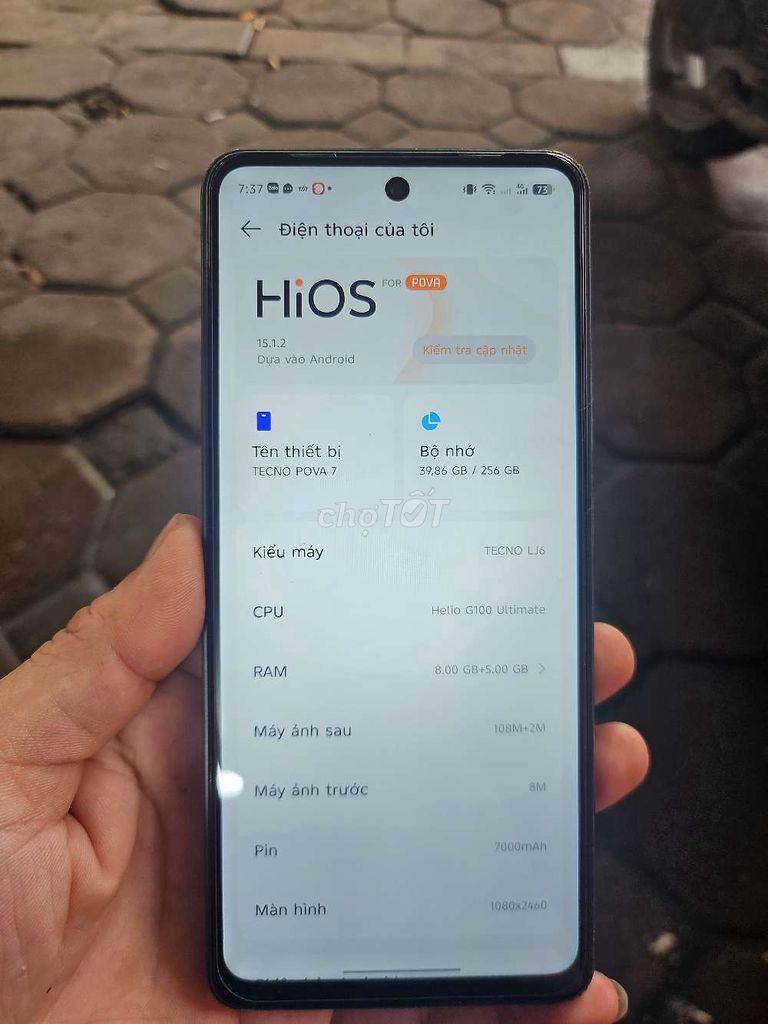 Tecno Pova 7 256GB Đen. Mua bán Điện thoại tại Quận Thanh Xuân Hà Nội được đăng bởi Tuấn hình 1