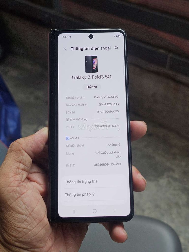 Galaxy Z Fold3 5G 256GB giá trải nghiệm . Mua bán Điện thoại tại Quận 8 Tp Hồ Chí Minh được đăng bởi Thiên Hòa mobile  hình 1