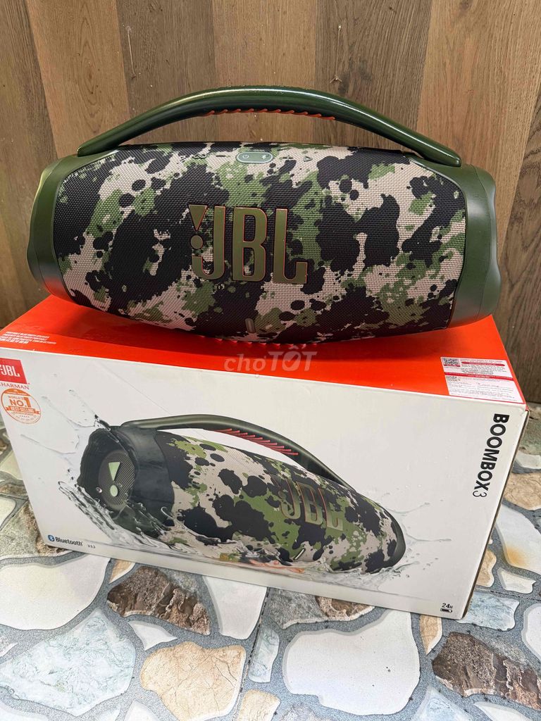 Loa Bluetooth JBL Boombox 3 Camo Nguyên zin. Mua bán Tivi, Âm thanh tại undefined Đà Nẵng được đăng bởi Thế Giới Loa Chính hãng New Và Lướt Giá Rẽ Đà Nẵng  hình 1