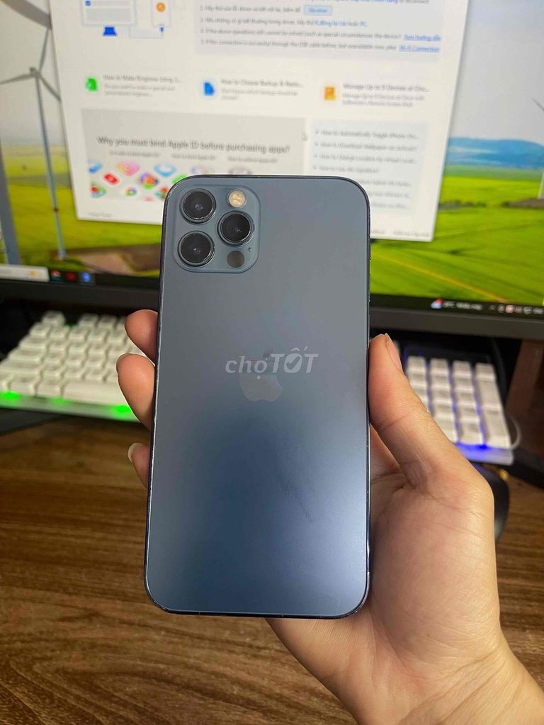 iPhone 12 Pro  -128GB mất Face ID, Full chức năng. Mua bán Điện thoại tại Quận Lê Chân Hải Phòng được đăng bởi Huy Tưởng Mobile hình 1