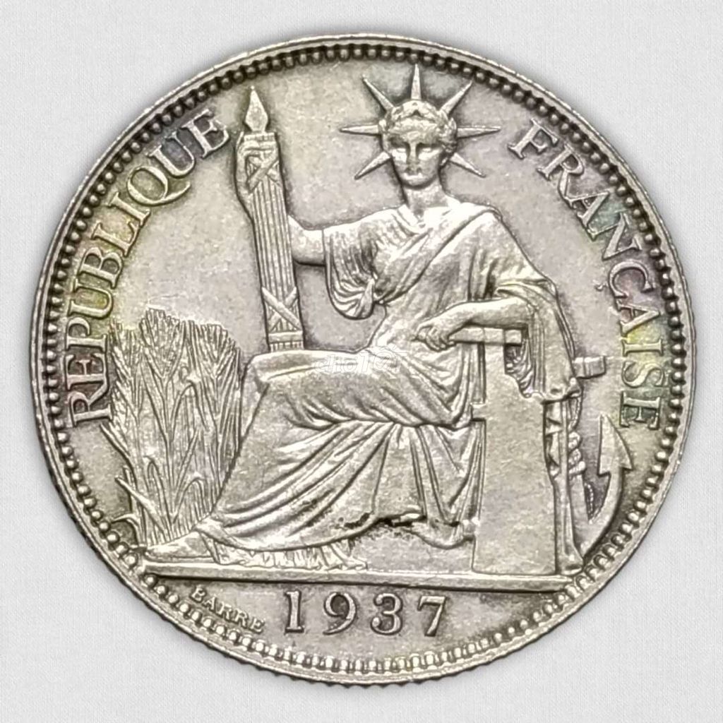 Xu Bạc 20 Cent 1937 Chuẩn Đồ