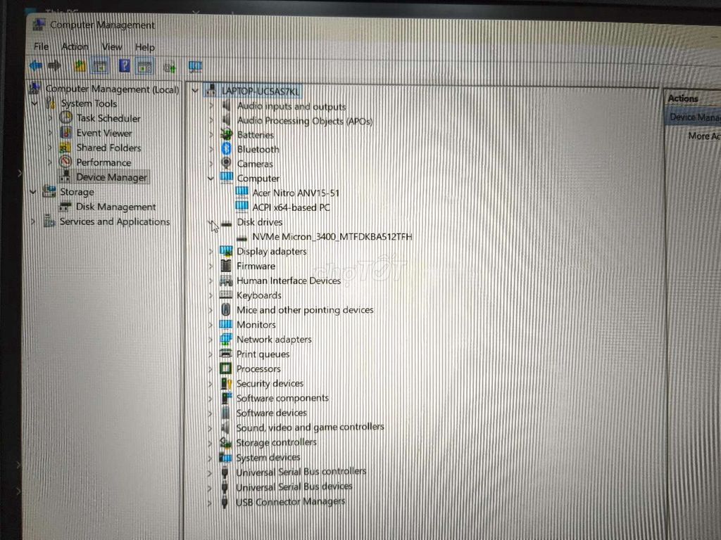 Acer ANV15-51 i5-13420H 16GB/512GB RTX2050 Đen. Mua bán Laptop tại Huyện Nhà Bè Tp Hồ Chí Minh được đăng bởi Bằng hình 1