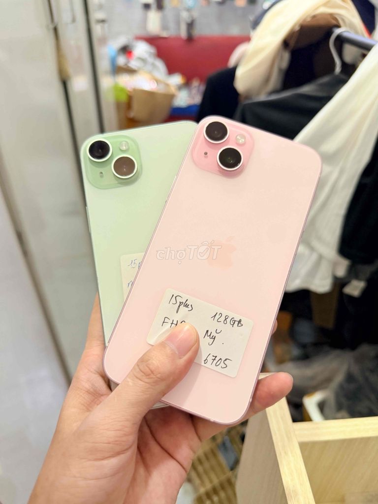 Apple iPhone 15 Plus 128GB Hồng, Xanh QuốcTế. Mua bán Điện thoại tại Quận Hải Châu Đà Nẵng được đăng bởi Hoàng Táo 273 Nguyễn Hoàng hình 1