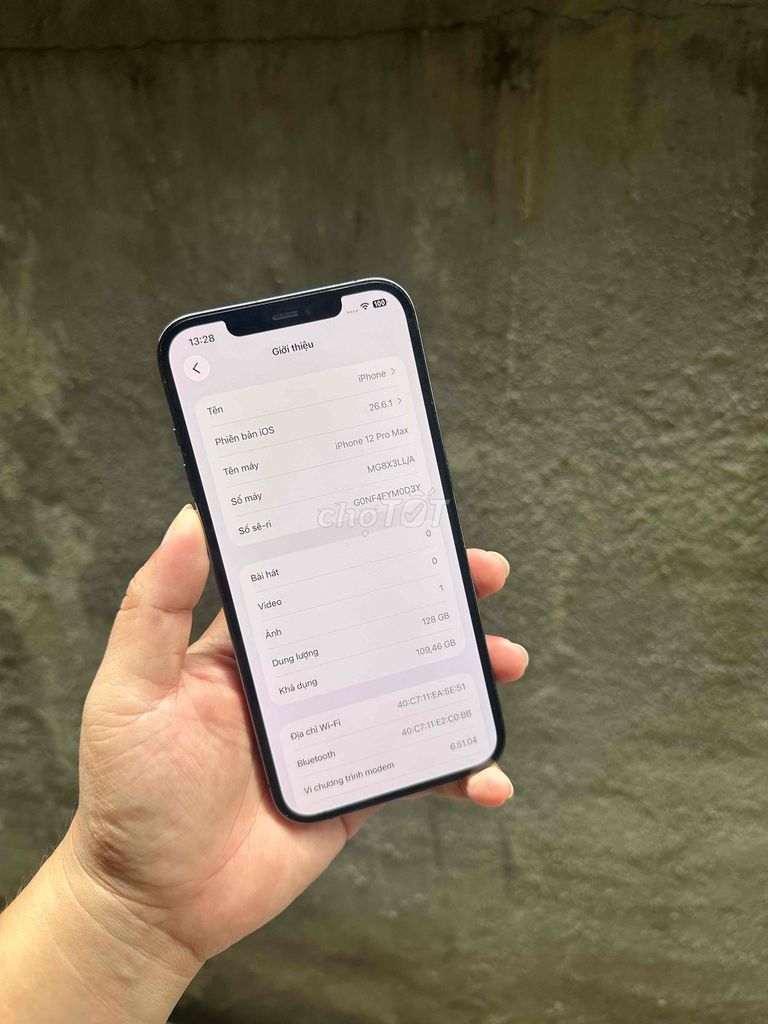Apple iPhone 12 Pro Max 128GB Đen Đã sử dụng. Mua bán Điện thoại tại Thành phố Thủ Đức Tp Hồ Chí Minh được đăng bởi Dũng hình 1