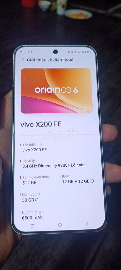 Vivo X200 FE 512GB Xanh. Mua bán Điện thoại tại Huyện An Phú An Giang được đăng bởi Cao văn Bé hình 1