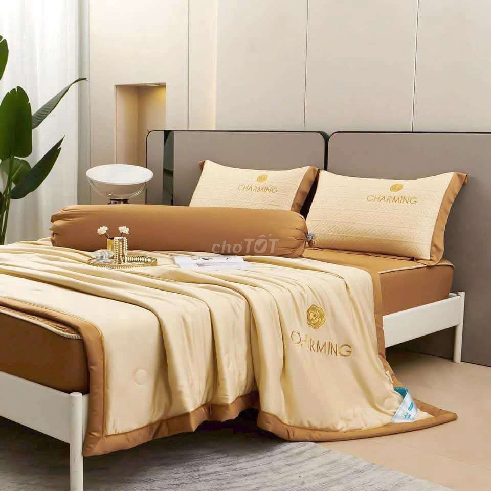 Bộ chăn ga gối Phương Dung Tencel Nhiều màu. Mua bán Giường, chăn ga gối nệm tại Quận Tân Bình Tp Hồ Chí Minh được đăng bởi Nội thất Phương Dung hình 1