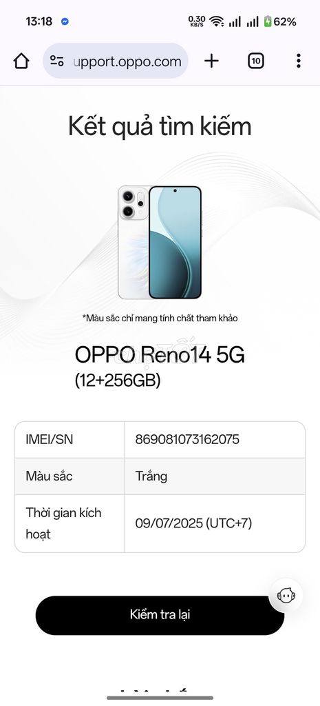 OPPO Reno14 5G 256GB Trắng. Mua bán Điện thoại tại Quận Hải An Hải Phòng được đăng bởi NML Vlogs hình 1
