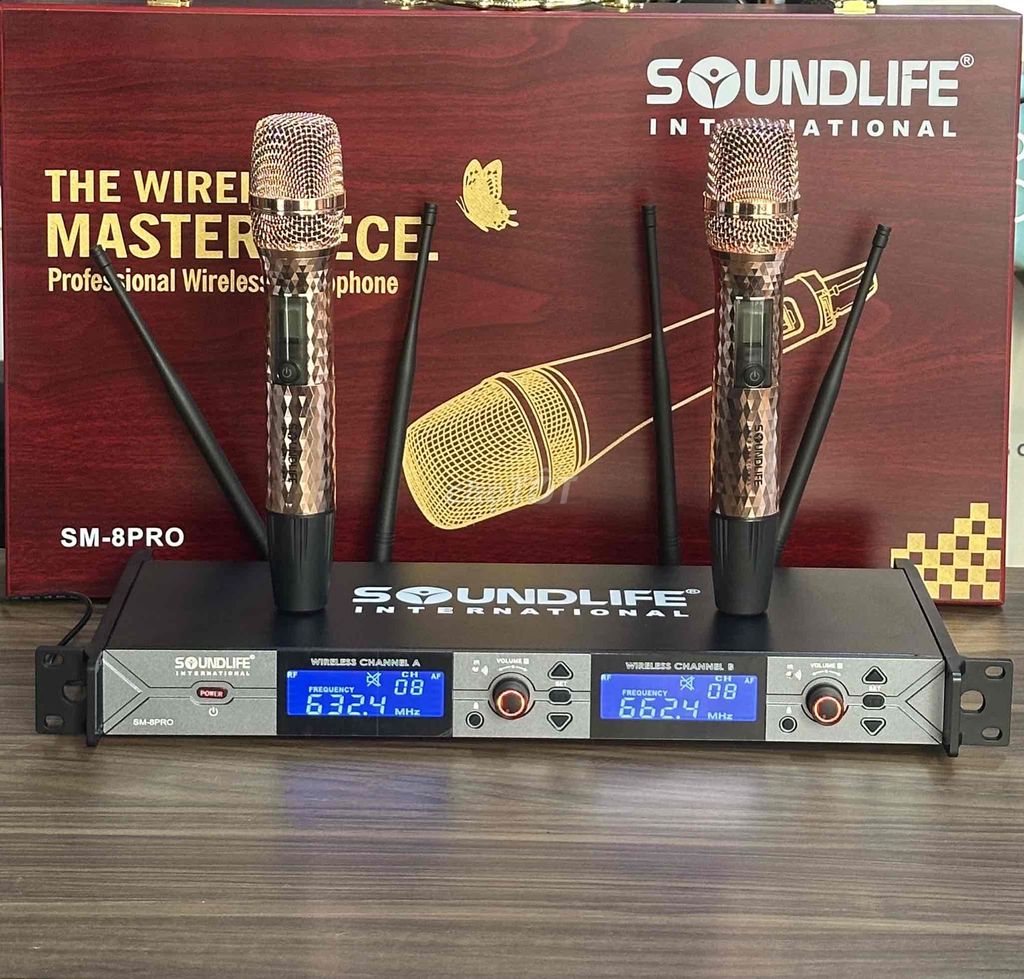 Micro không dây SOUNDLIFE SM-8PRO. Mua bán Tivi, Âm thanh tại Quận Long Biên Hà Nội được đăng bởi SOUNDLIFE ÂM THANH CHÍNH HÃNG CAO CẤP hình 1
