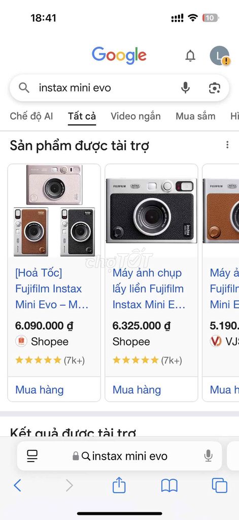 Máy ảnh Fujifilm Instax Mini Evo Đen. Mua bán Máy ảnh, Máy quay tại Quận 12 Tp Hồ Chí Minh được đăng bởi Loa Lướt Chính Hãng hình 1
