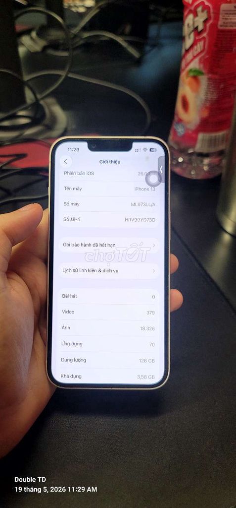 iPhone 13 128GB Hồng. Mua bán Điện thoại tại Quận Hoàng Mai Hà Nội được đăng bởi Anh Thư hình 1