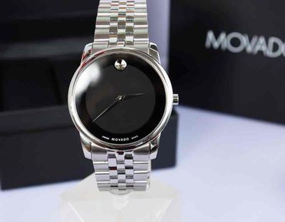 Đồng hồ nam Movado dây thép 2 kim size40 fullbox