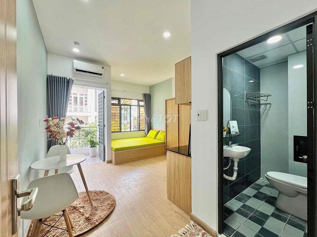 CHO THUÊ STUDIO NGÃ TƯ BẢY HIỀN TÂN BÌNH-LOTTE CỘNG HOÀ K300 NHÀ GA T3
