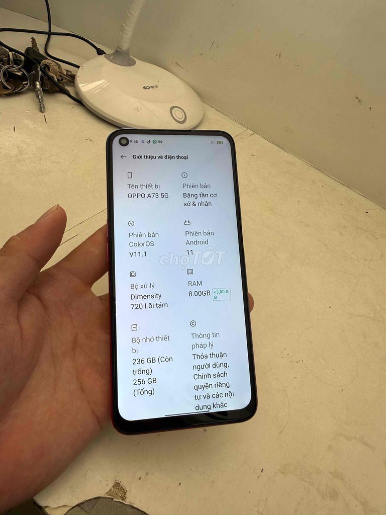 Oppo A73 5G Dimensity 720 8GB/256GB. Mua bán Điện thoại tại Huyện Thuỷ Nguyên Hải Phòng được đăng bởi Nguyễn Toàn hình 1