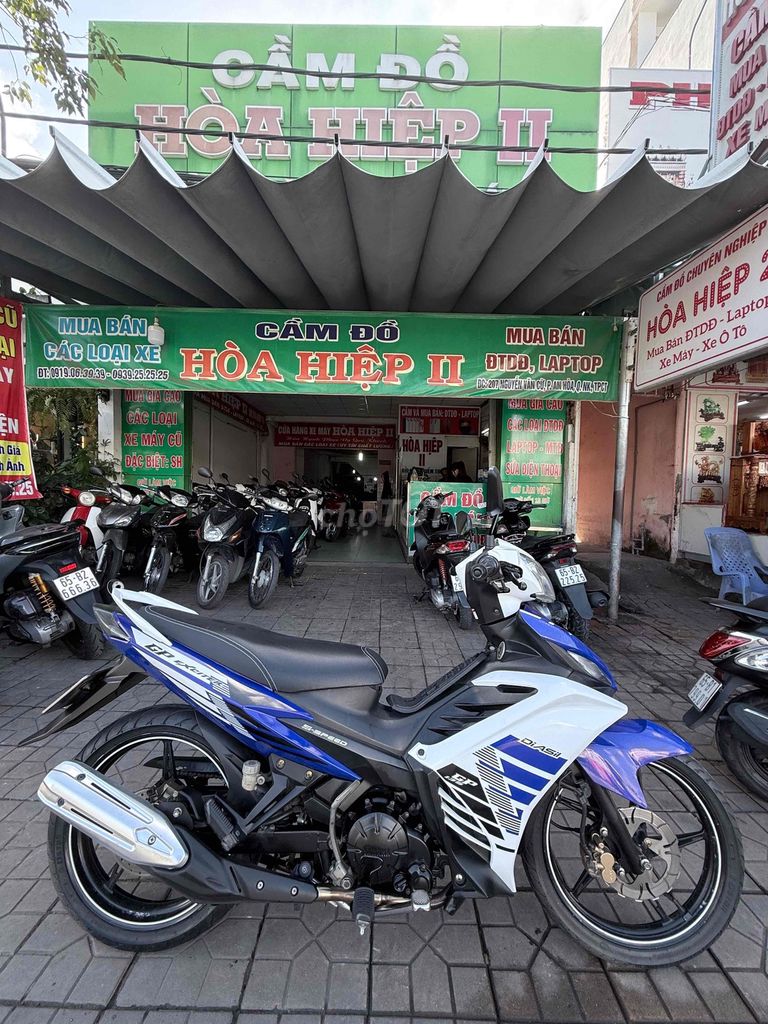 Yamaha Exciter 135 2014 Trắng Xanh. Mua bán Xe máy tại Quận Ninh Kiều Cần Thơ được đăng bởi Cửa hàng Hoà Hiệp II  hình 4