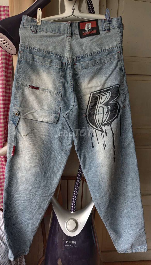 Quần jeans nam Cotton xanh nhạt size 30. Mua bán Quần áo tại Quận Thanh Xuân Hà Nội được đăng bởi Bụi Đời Giải Phóng hình 1