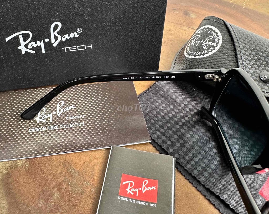 Kính Rayban RB2188-F 901/M3.auth+code+likenew.