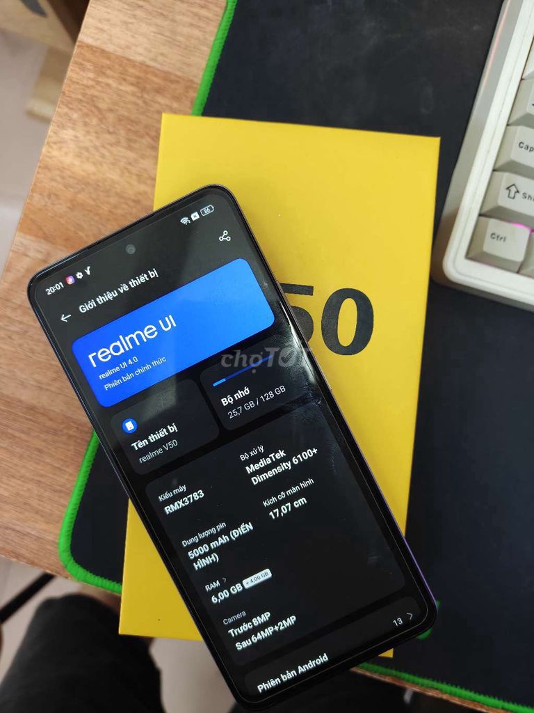Realme V50 128GB  6.7 inch 120Hz Mới 99%. Mua bán Điện thoại tại Quận Thanh Xuân Hà Nội được đăng bởi cửa hàng điện thoại giá rẻ hình 1