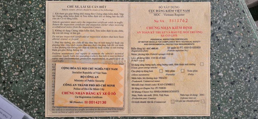 K165 2016 2t4 Zin đẹp. Mua bán Xe tải, xe ben tại Thành phố Biên Hòa Đồng Nai được đăng bởi trần quang sử  hình 12