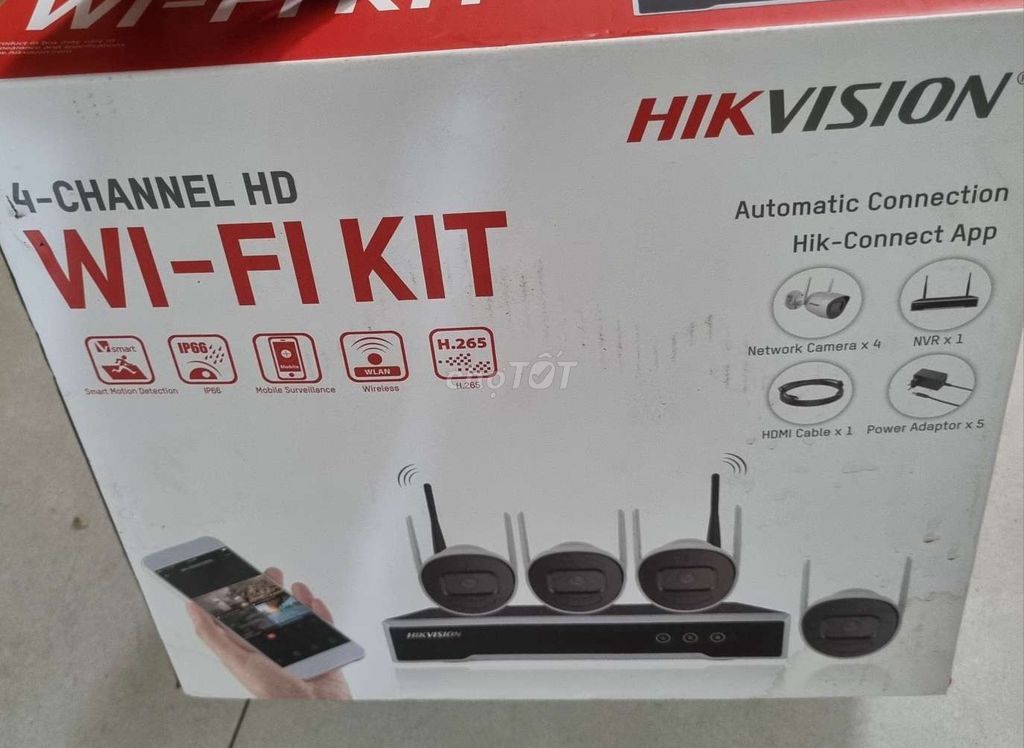 Camera hikvision kit 4 mắt