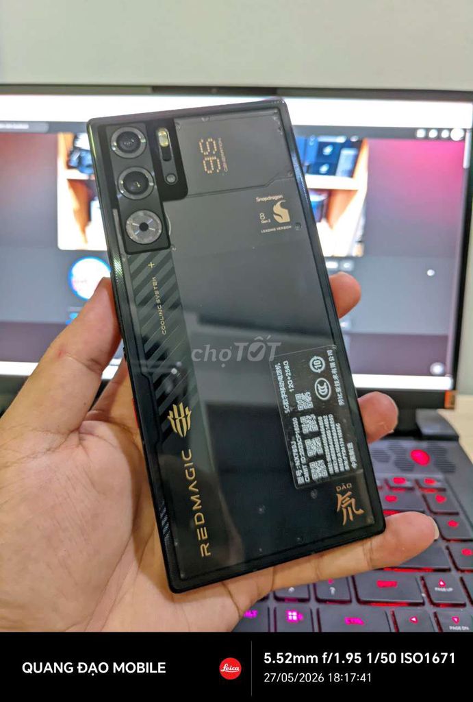 Redmagic 9SPro 12-256 đen trong suốt (84858) 98%. Mua bán Điện thoại tại Quận Hà Đông Hà Nội được đăng bởi Đạo Nguyễn hình 1