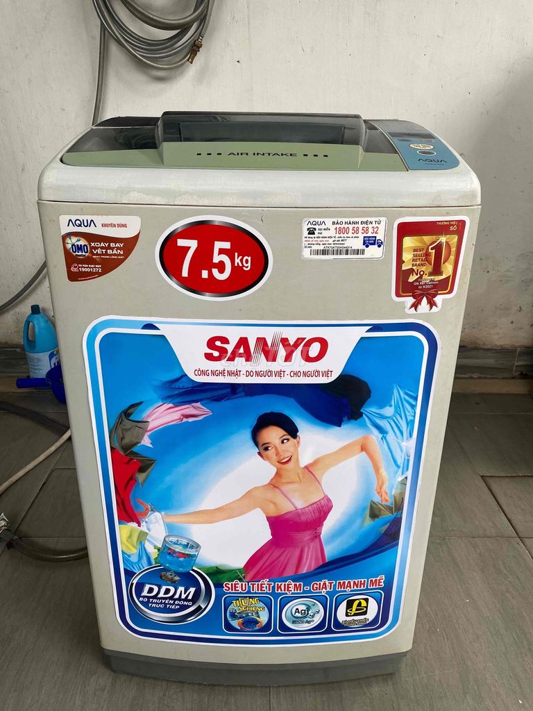 máy giặt Aqua 7,5 kg zin nguyên