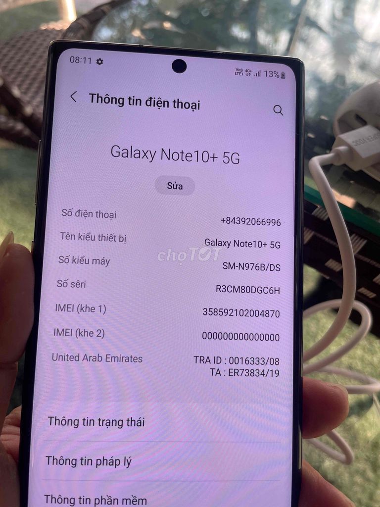 samsung note 10 plus 256gb cũ