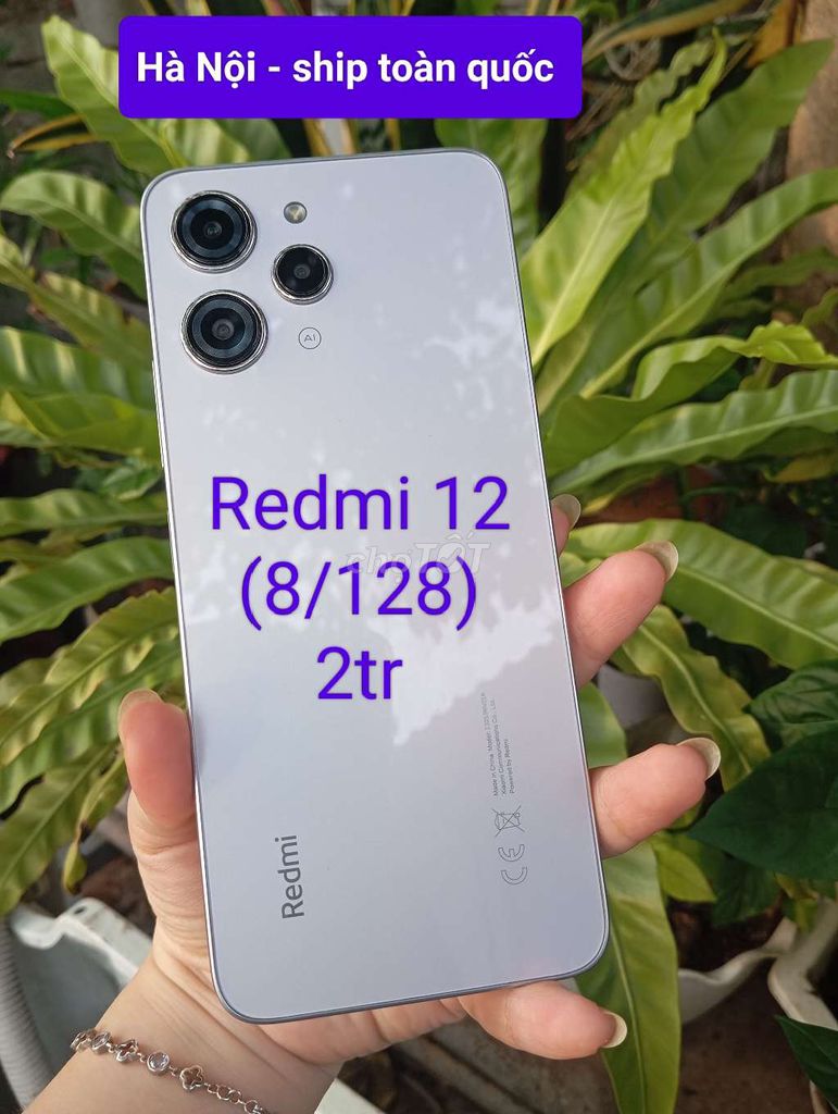 Xiaomi Redmi 12 128GB Bạc. Mua bán Điện thoại tại Quận Nam Từ Liêm Hà Nội được đăng bởi ĐT cũ  hình 1