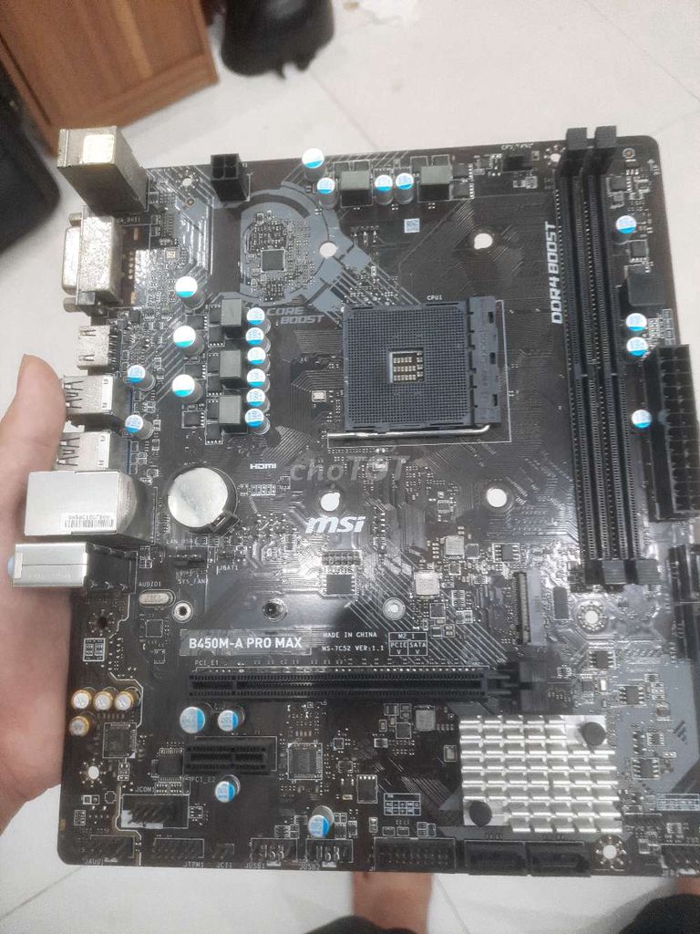 main MSI B450M-A PRO MAX. Mua bán Linh kiện (RAM, Card...) tại Huyện Thống Nhất Đồng Nai được đăng bởi hoangan nguyenhuuhoangan hình 1