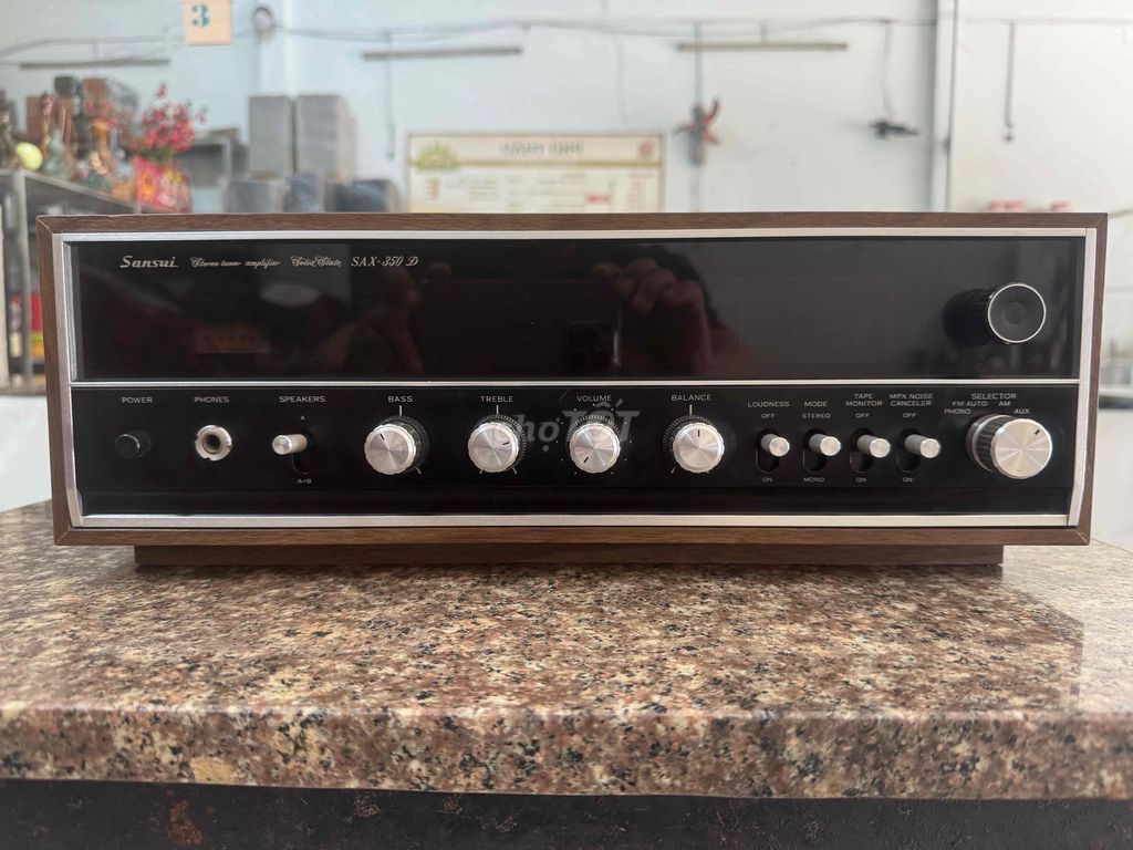 Amply xuất âm tụ Sansui SAX-350D máy chạy 4 sò Sắt. Mua bán Tivi, Âm thanh tại Quận 12 Tp Hồ Chí Minh được đăng bởi Thao Đặng hình 1