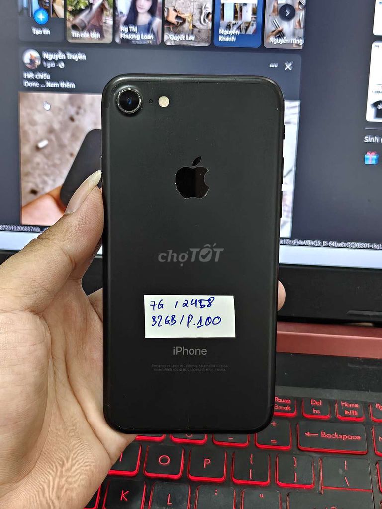 iPhone 7 32GB Đen Đã sử dụng. Mua bán Điện thoại tại Quận Hoàng Mai Hà Nội được đăng bởi Công Nguyễn hình 1