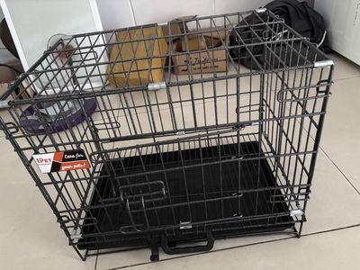 Lồng màu đen . Chuồng chó inox Thuận phát