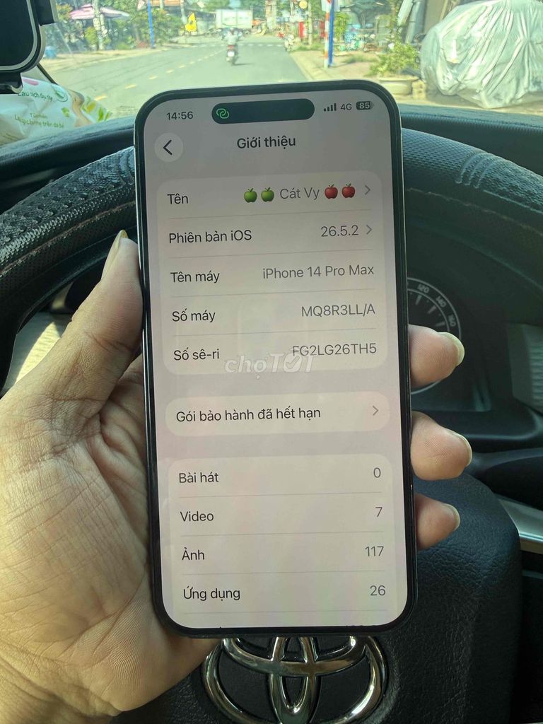 iPhone 14 Pro Max 128GB Tím LL/A. Mua bán Điện thoại tại Thành phố Biên Hòa Đồng Nai được đăng bởi Võ Thành Trung hình 1