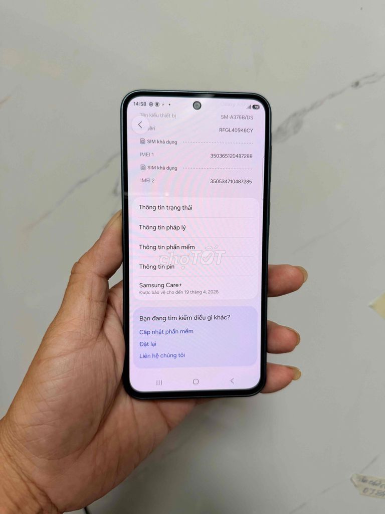 Samsung Galaxy A37 5G 6gb/128gb Bh Care+ 04-2028. Mua bán Điện thoại tại Quận 6 Tp Hồ Chí Minh được đăng bởi Chuyên mua bán điện thoại laptop hình 1