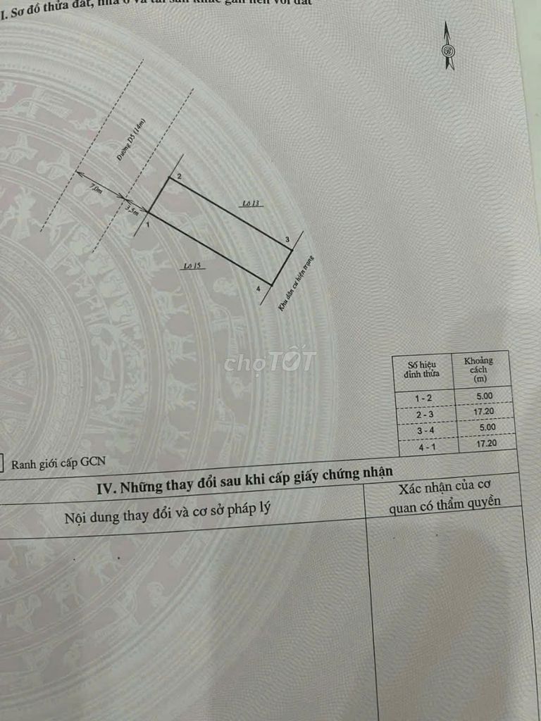 Bán lô đất mặt tiền đường Lưu Quang Vũ  giá 5,1 tỉ