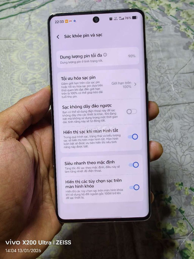 Vivo X100S Pro 12GB 256GB Bạc 90% pin. Mua bán Điện thoại tại Quận 10 Tp Hồ Chí Minh được đăng bởi Trắng hình 1
