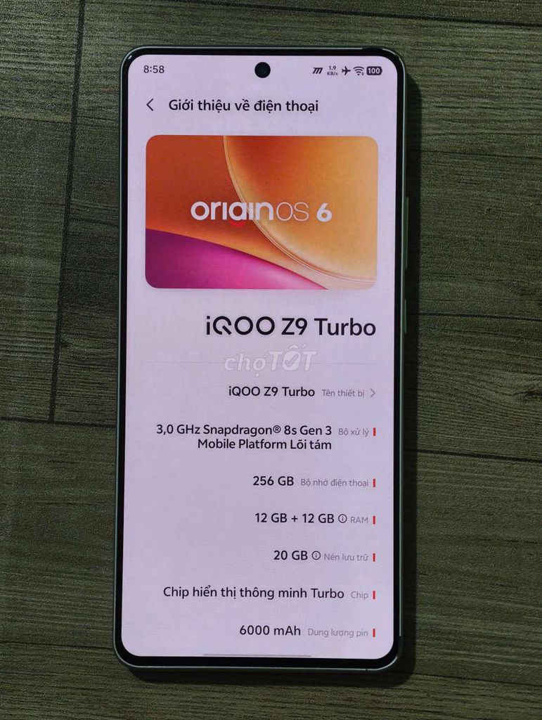 IQOO Z9 Turbo 12GB/256GB Trắng. Mua bán Điện thoại tại Huyện Chơn Thành Bình Phước được đăng bởi Phạm Đức hình 1