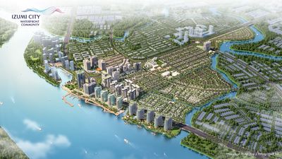 sở hửu căn hộ mặt tiền izumi 3 phòng ngủ 5 WC chỉ với 7ty6
