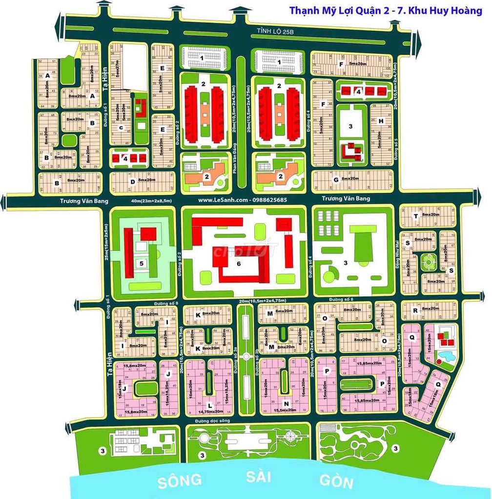 Bán đất Huy Hoàng giá tốt 5x20m MT đường Tạ Hiện giá không lỗi giá rẽ