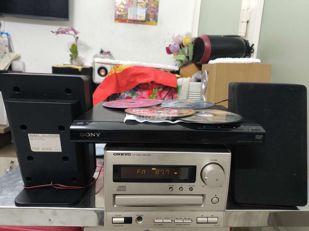 Dàn âm thanh Onkyo CR-185 Bạc(+Đầu DVD/CD  SonY). Mua bán Tivi, Âm thanh tại Quận 11 Tp Hồ Chí Minh được đăng bởi Hải LY Lehoang  hình 1