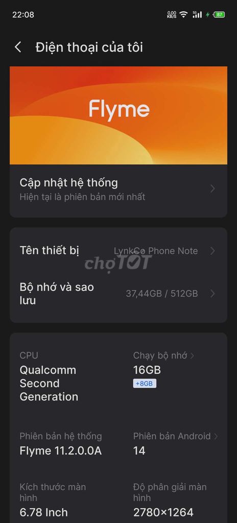 Meizu note 21 Lyco phone 16/512gb có gl lên đời. Mua bán Điện thoại tại Quận 12 Tp Hồ Chí Minh được đăng bởi Hung vu hình 1