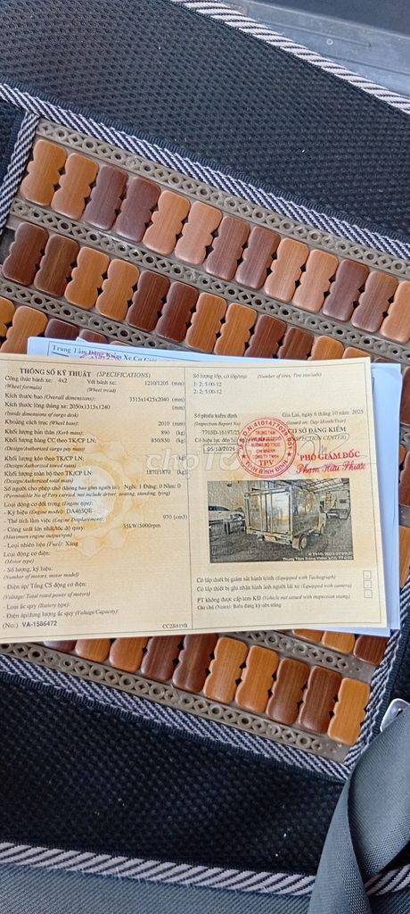 Tải Thaco 850kg, 2020, máy lạnh, cam lùi, giải trí. Mua bán Xe tải, xe ben tại Huyện Phù Cát Bình Định được đăng bởi Nguyen Van Nam hình 6