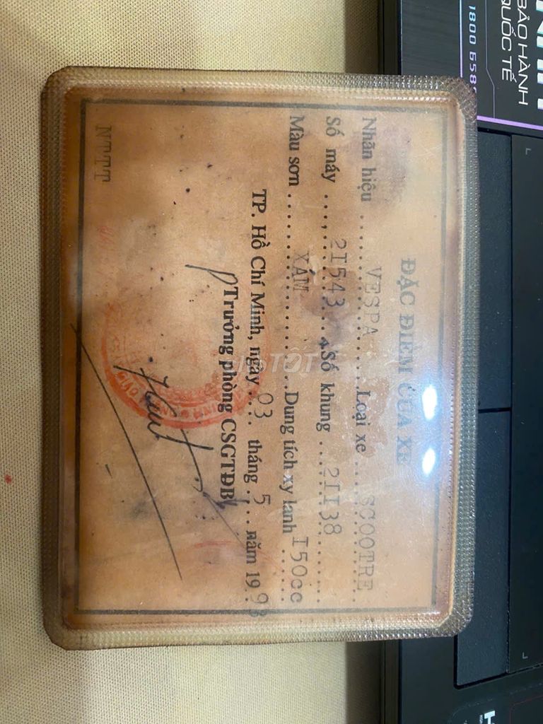 Xe Vespa Standard cổ 1963. Mua bán Xe máy tại Thành phố Long Xuyên An Giang được đăng bởi Vietson Kts hình 1