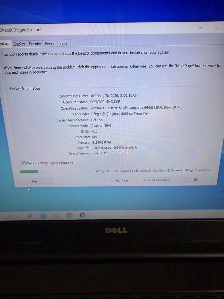 Dell Inspiron 5548 8GB. Mua bán Laptop tại Thành phố Thủ Đức Tp Hồ Chí Minh được đăng bởi Hải hình 1