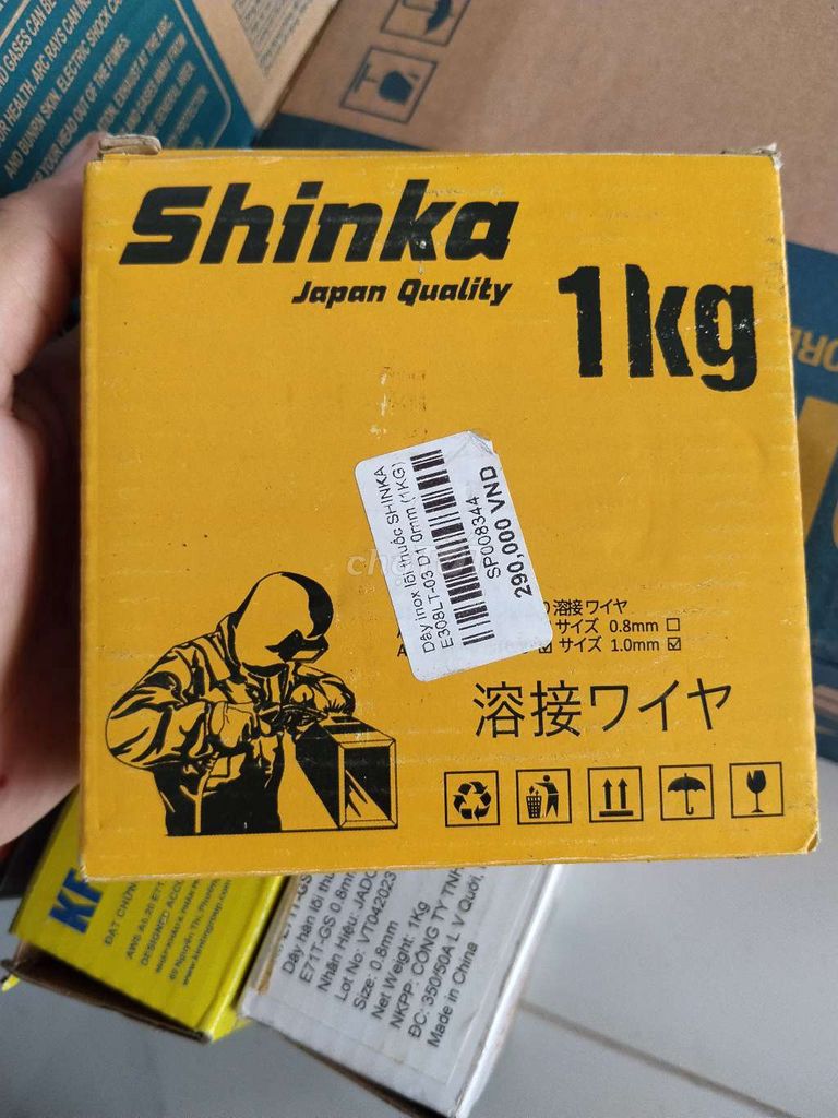 Dây hàn Shinka Kim loại 1kg 0.8mm/1.0mm Trung Quốc. Mua bán Đồ chuyên dụng, Giống nuôi trồng tại Quận Ô Môn Cần Thơ được đăng bởi Duy Nguyễn Ô Môn hình 1