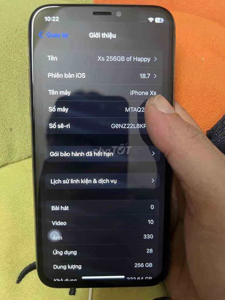 IP XS 256GB GOLD. Mua bán Điện thoại tại Quận Bình Thuỷ Cần Thơ được đăng bởi Hy hình 1