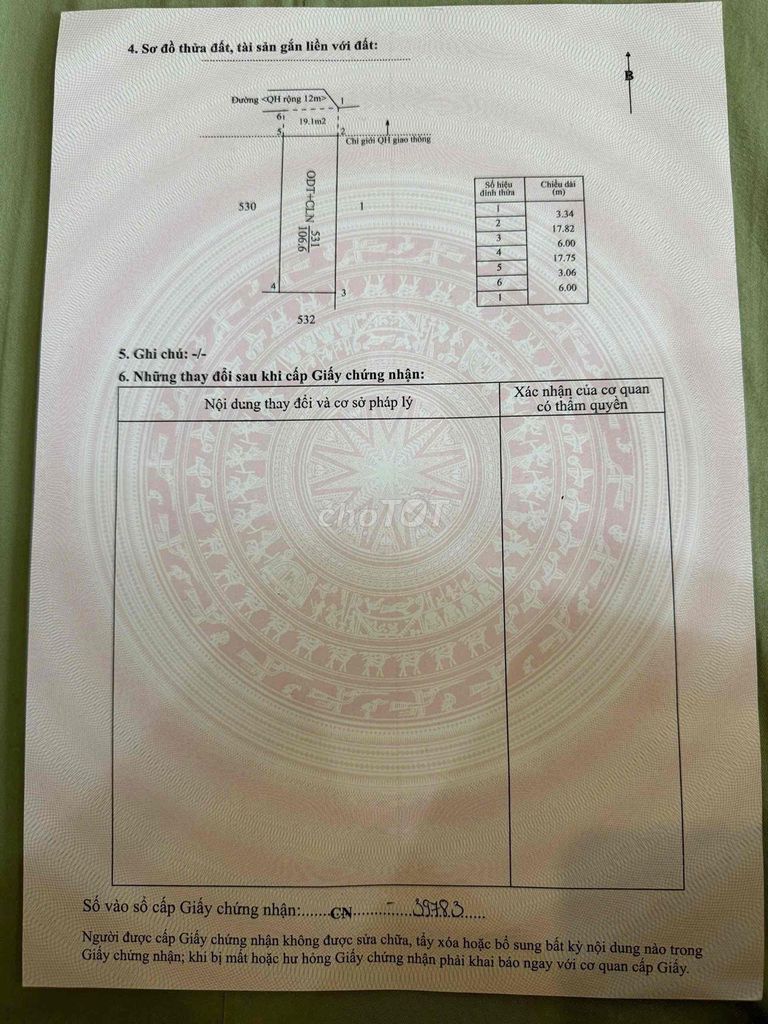 Bán đất chính chủ hẻm 122 Mai Hắc Đế, sổ riêng