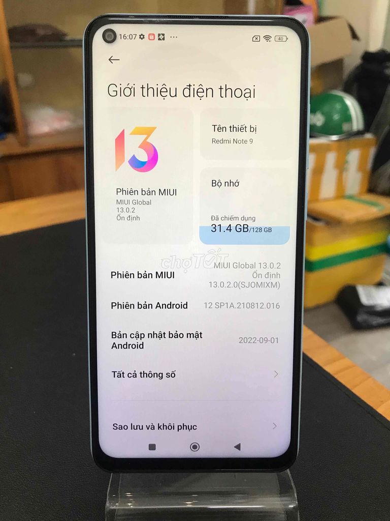 Xiaomi Redmi Note 9 128GB Trắng gradient cũ. Mua bán Điện thoại tại Quận Đống Đa Hà Nội được đăng bởi Shop điện thoại ISV hình 1