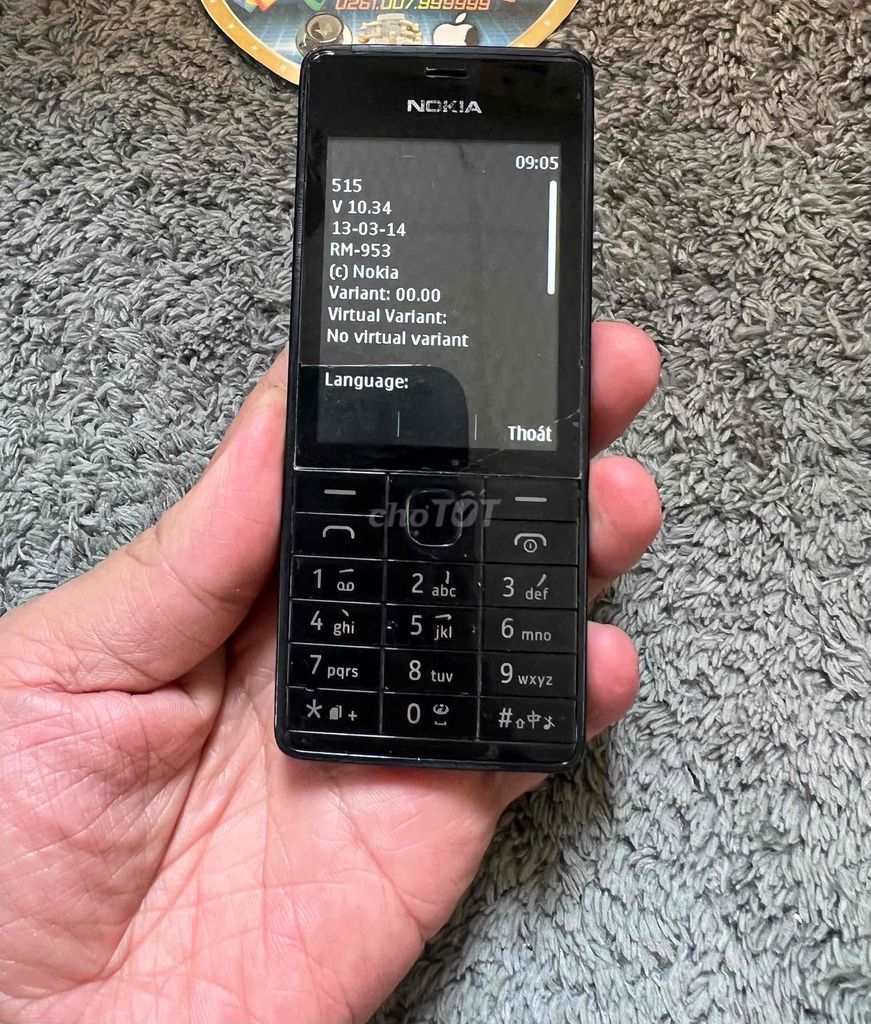 515 Đen 1 sim bản châu âu ngon hiếm hơn 2 sim. Mua bán Điện thoại tại Quận Bình Thạnh Tp Hồ Chí Minh được đăng bởi Trùm Nokia Cổ SG hình 1