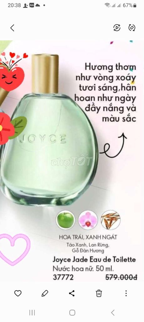 NƯƠC HOA NỮ  JYOCE